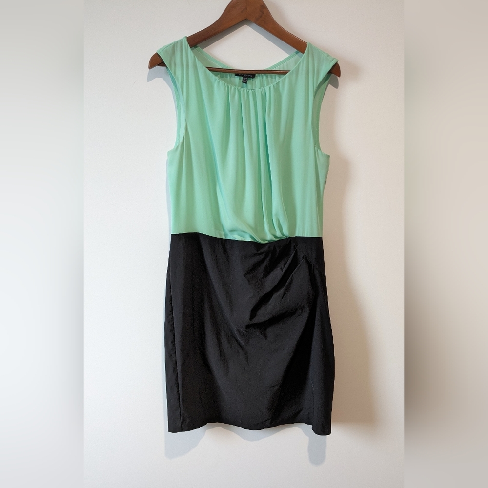 Le Château Mint & Black Sleeveless Dress